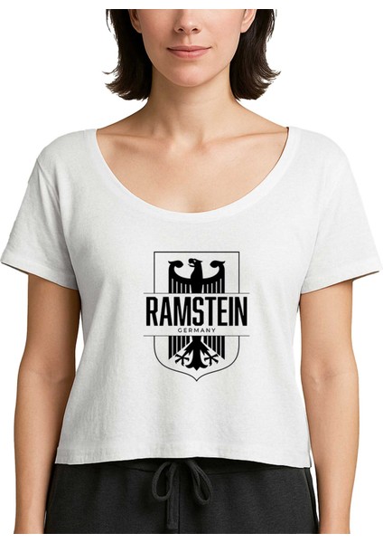 Rammstein Germany Beyaz Kadın Tişört