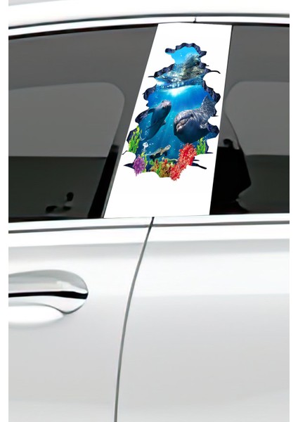 Araç Kapı Direk Kaplama Folyosu Desenli (Sağ Sol Takım) (2 Adet) - 22X50 cm fiyatları