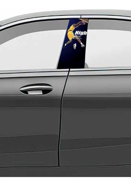 Araç Kapı Direk Kaplama Folyosu Desenli (Sağ Sol Takım) (2 Adet) - 22X50 cm