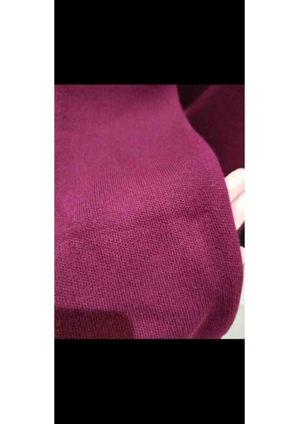 Kadın Bordo Fular Detaylı Akrilik Triko Elbise fiyatları