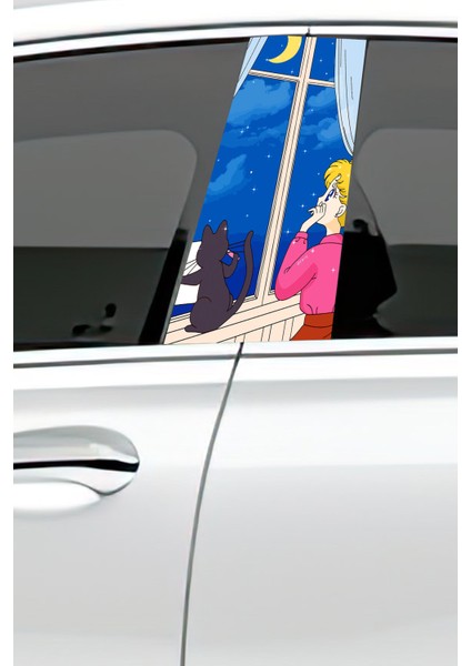 Araç Kapı Direk Kaplama Folyosu Desenli (Sağ Sol Takım) (2 Adet) - 22X50 cm fiyatları