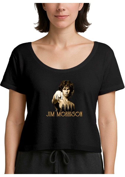The Doors Jim Morrison Siyah Kadın Tişört