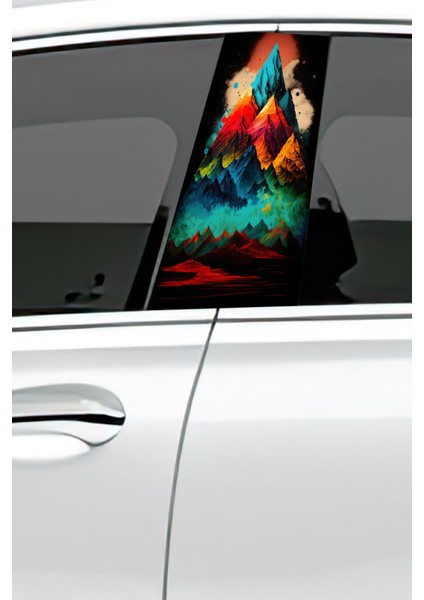 Araç Kapı Direk Kaplama Folyosu Desenli (Sağ Sol Takım) (2 Adet) - 22X50 cm fiyatları