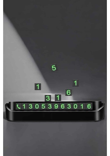 Araç İçi Numaratör Gri Renkli Alüminyum Kasa Açılır Kapanır Telefon Numarası Bırakma modelleri