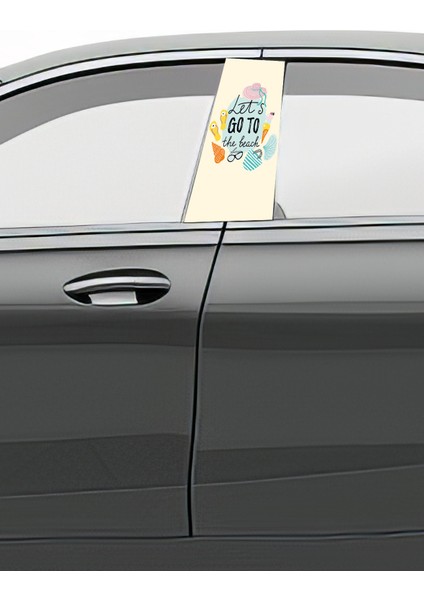 Araç Kapı Direk Kaplama Folyosu Desenli (Sağ Sol Takım) (2 Adet) - 22X50 cm