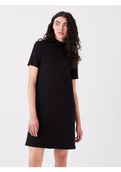 Yeni Sezon Bisiklet Yaka Düz Kısa Kollu Kadın Bodycon Elbise fiyatları