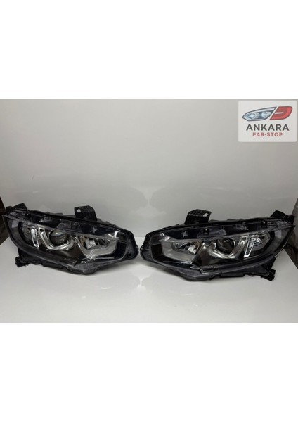 Honda Civic Fc5 2016 - 2021 Ön Far Lambası Sağ - Sol Takım Ledsiz Tip (Toplam 2 Far) fiyatları