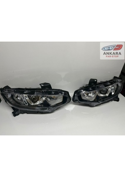 Honda Civic Fc5 2016 - 2021 Ön Far Lambası Sağ - Sol Takım Ledsiz Tip (Toplam 2 Far) modelleri