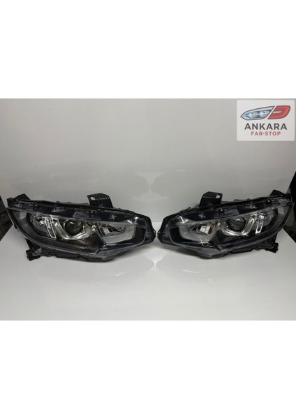 Honda Civic Fc5 2016 - 2021 Ön Far Lambası Sağ - Sol Takım Ledsiz Tip (Toplam 2 Far) fırsatları