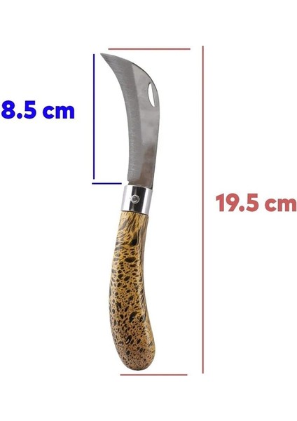 Plastik Saplı Bıçak Soğuk Aşı Macunu Profesyonel Çelik Eğri Uç Bağ Ağaç Budama Bıçağı fırsatları