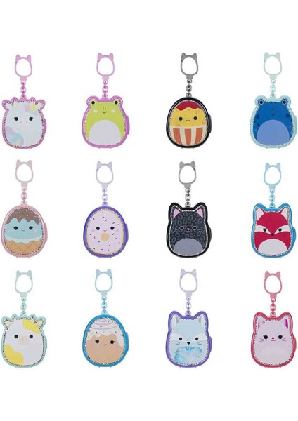 Squishmallows Squish-A-Longs Klipsli Çanta Süsü ve 3 Figür + Yüzük S2 - Sürpriz Paket modelleri