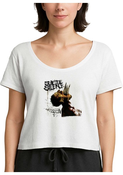 Suicide Silence The Cleansing Beyaz Kadın Tişört