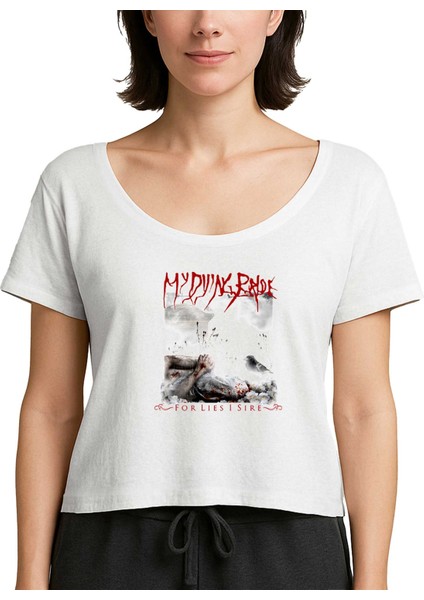 My Dying Bride For Lies I Sire Beyaz Kadın Tişört