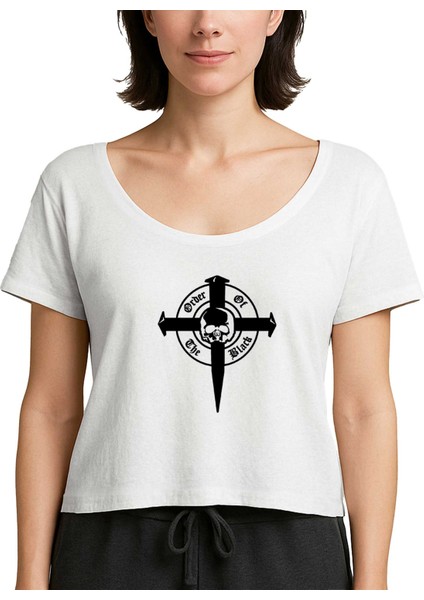 Black Label Society Order Of Black Skull Beyaz Kadın Tişört
