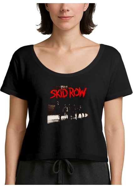 Skid Row Albüm Siyah Kadın Tişört