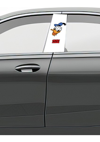 Araç Kapı Direk Kaplama Folyosu Desenli (Sağ Sol Takım) (2 Adet) - 22X50 cm