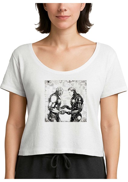 Biographical Analysis Beyaz Kadın Tişört