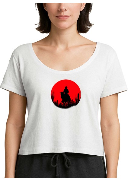 Red Dead Redemption 2 Red Beyaz Kadın Tişört