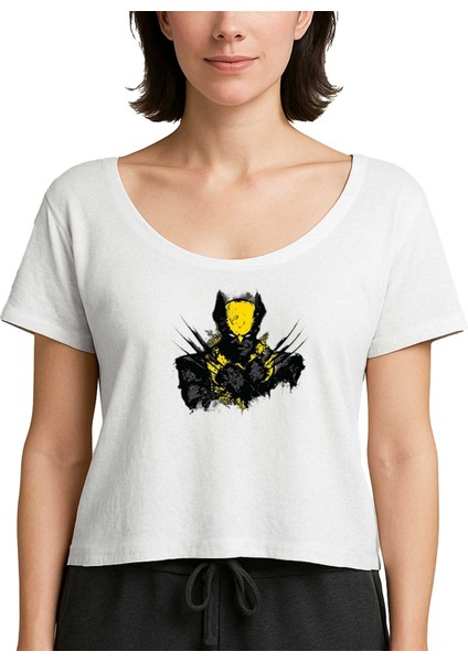 Wolverine Splash Beyaz Kadın Tişört