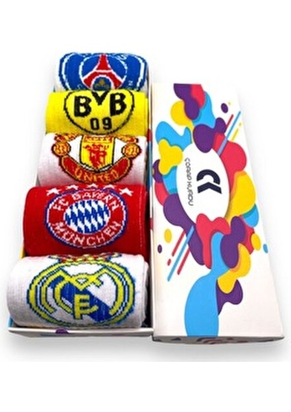 Unisex Soket Çorap Seti %100 Pamuk Esnek Yapı 5 Adet Film Karakter Desenli