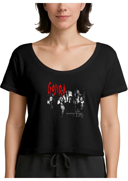 Gojira Les Enfants Sauvages Siyah Kadın Tişört