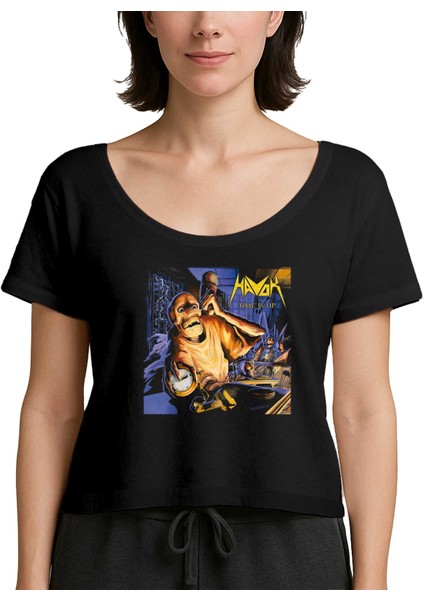 Havok Time Is Up Siyah Kadın Tişört