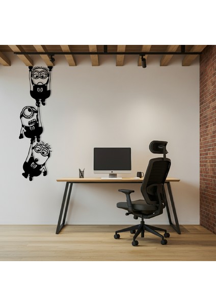 Düşen Minyonlar Temalı Ahşap Duvar Tablosu