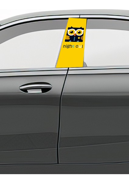 Araç Kapı Direk Kaplama Folyosu Desenli (Sağ Sol Takım) (2 Adet) - 22X50 cm