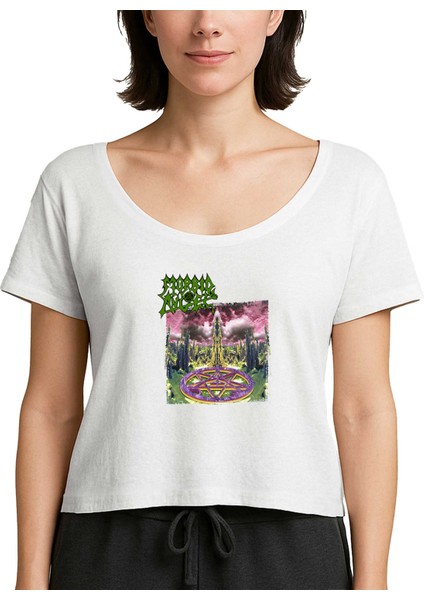 Morbid Angel Domination Beyaz Kadın Tişört