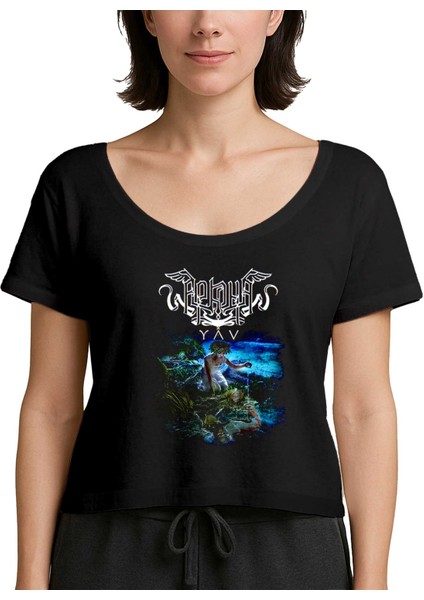 Arkona Yav Siyah Kadın Tişört