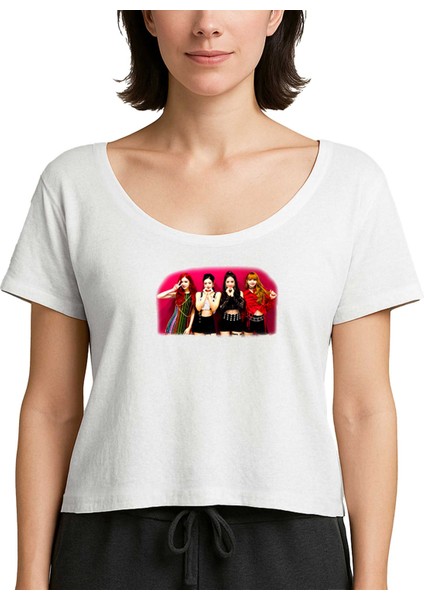 Blackpink Grup Beyaz Kadın Tişört