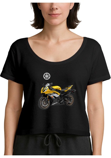 Yamha Yzf-R1 Supersport Siyah Kadın Tişört