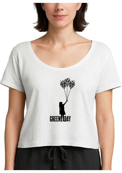 Green Day Girl Beyaz Kadın Tişört