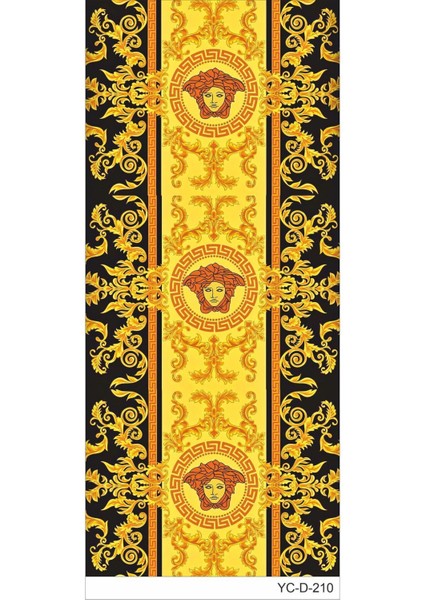 Araç Kapı Direk Kaplama Folyosu Desenli (Sağ Sol Takım) (2 Adet) - 22X50 cm