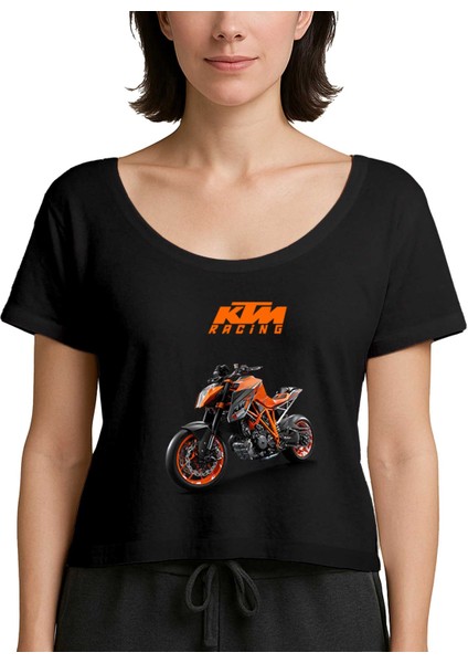 Ktm 1290 Super Duke Racing Siyah Kadın Tişört