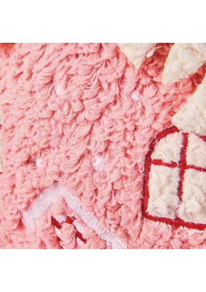 Soft Sevimli Ev Figürlü Yastık - Pembe - 19X22 cm fırsatları