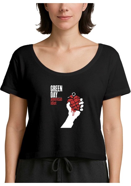 Green Day American Idiot Siyah Kadın Tişört