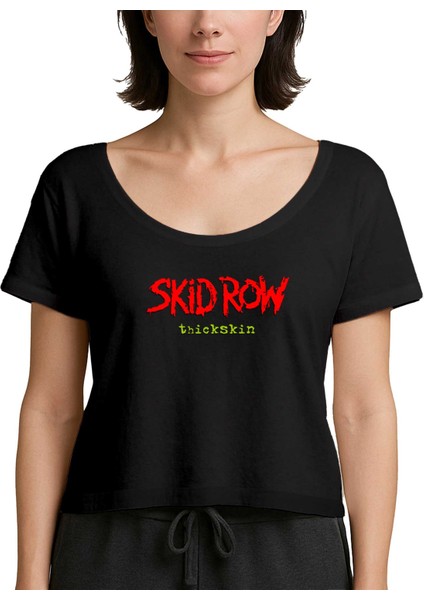 Skid Row Thickskin Siyah Kadın Tişört