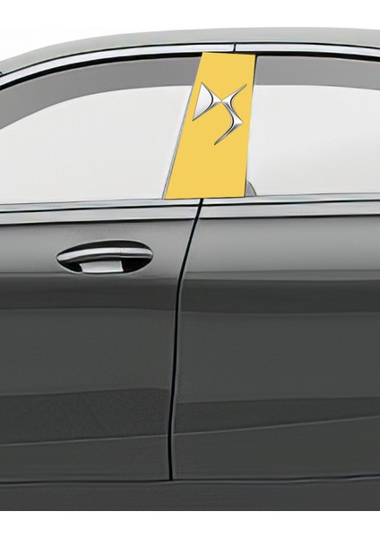 Araç Kapı Direk Kaplama Folyosu Desenli (Sağ Sol Takım) (2 Adet) - 22X50 cm