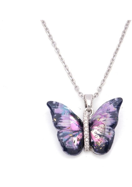 Paslanmaz Çelik Kadın Kolye - Kelebek Kolye KLY-635