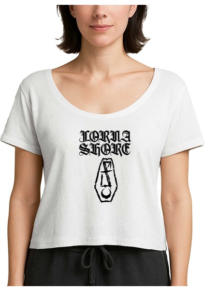 Lorna Shore Fflesh Coffin Beyaz Kadın Tişört