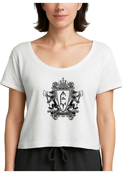 Emperor Cut The Mustard Essential Beyaz Kadın Tişört