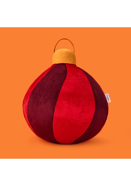 Soft Globo Figürlü Yastık - Kırmızı / Bordo - 30X30 cm fiyatları