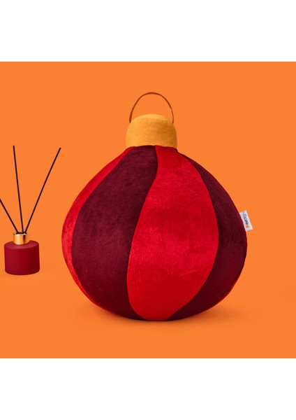 Soft Globo Figürlü Yastık - Kırmızı / Bordo - 30X30 cm modelleri