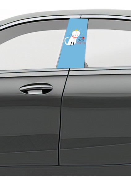 Araç Kapı Direk Kaplama Folyosu Desenli (Sağ Sol Takım) (2 Adet) - 22X50 cm