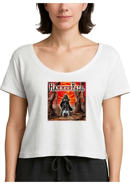 Hammerfall Glory To The Brave Beyaz Kadın Tişört