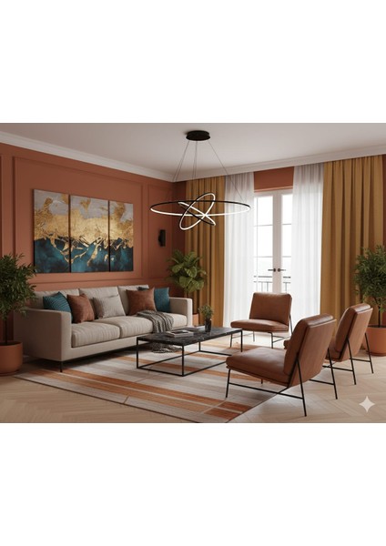 Ringo 3s Dekoratif Sarkıt LED Aydınlatma Avize Siyah 4000K modelleri