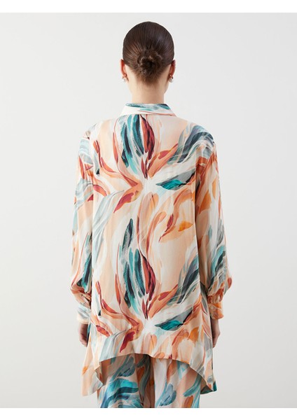 Yeni Sezon Desenli Oversize Kadın Gömlek Tunik fırsatları