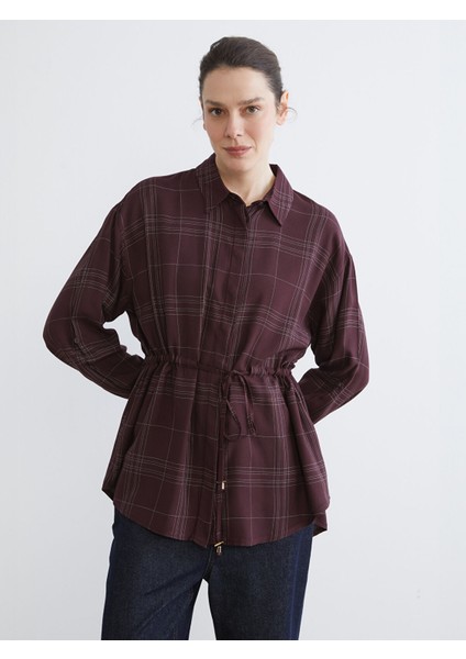 Yeni Sezon Ekose Kadın Gömlek Tunik