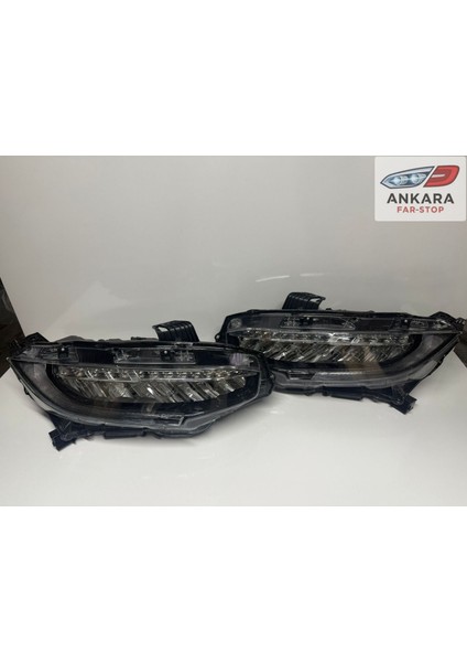 Honda Civic Fc5 2016 - 2021 Ön Far Lambası Sağ - Sol Takım Ledli Tip (Toplam 2 Far - Ledli Tip) fırsatları